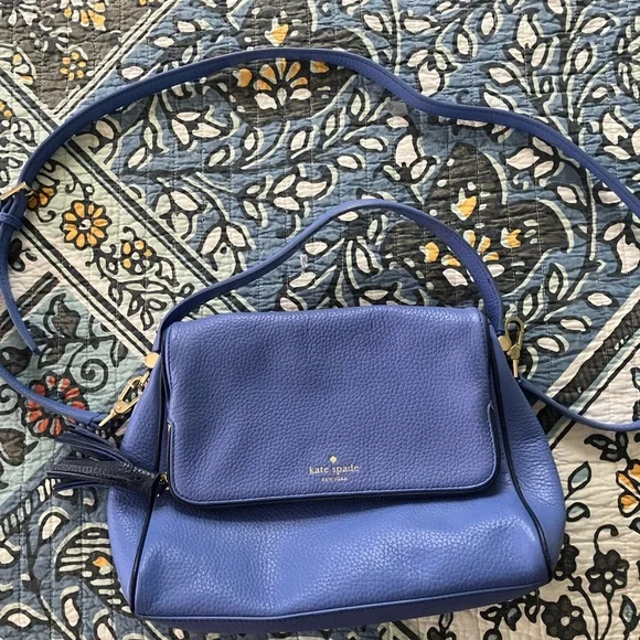 Kate Spade Vibrant Blue Crossbody Bag - Picture 1 of 5